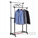 Double standing clothes hanger