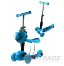 THREE-WHEEL BALANCING SCOOTER FOR CHILDREN, ADJUSTABLE, RIDE-RIDE WITH BASKET