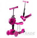 THREE-WHEEL BALANCING SCOOTER FOR CHILDREN, ADJUSTABLE, RIDE-RIDE WITH BASKET