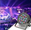 KOLOROFON DYSKOTEKOWY REFLEKTOR LED LASEROWY PROJEKTOR PARTY RGB DMX 18W