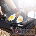 TOURIST PORTABLE FIELD GAS COOKER + 8 X GAS CARTRIDGE FOR THE COOKER