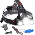 HEAD LAMP FOR THE HEAD 5XLED CREE HEAD LAMP POWERFUL, ADJUSTABLE WITH CHARGERS