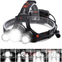 HEAD LAMP FOR THE HEAD 5XLED CREE HEAD LAMP POWERFUL, ADJUSTABLE WITH CHARGERS