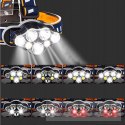 SCHEINWERFER FÜR DEN SCHEINWERFER SCHEINWERFER 7XLED CZOOM CREE LEISTUNGSSTARKE EINSTELLBARE LAMPE