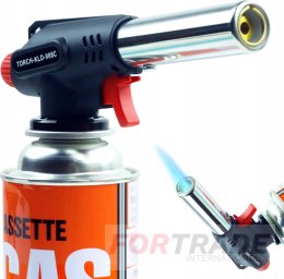 GAS BURNER, SOLDERING IRON, LUTLAMP IGNITION, HEAT GUN + 4 CARTRIDGES