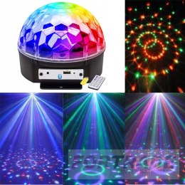 DISCO-PROJEKTOR DISCO-KUGEL-LED-LASERFLUG MIT FERNBEDIENUNG MIT LAUTSPRECHER