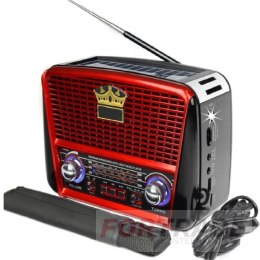 TRAGBARES KÜCHENRADIO FÜR SOLARPANEELE RETRO BLUETOOTH BATTERIE USB