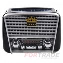 TRAGBARES KÜCHENRADIO FÜR SOLARPANEELE RETRO BLUETOOTH BATTERIE USB