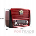 RADIO PRZENOŚNE KUCHENNE NA PANELE SOLARNE RETRO AKUMULATOR BLUETOOTH USB