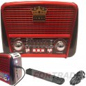 TRAGBARES KÜCHENRADIO FÜR SOLARPANEELE RETRO BLUETOOTH BATTERIE USB