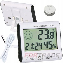 WEATHER STATION WEATHER THERMOMETER SENSOR HYGROMETER CLOCK HUMIDITY METER