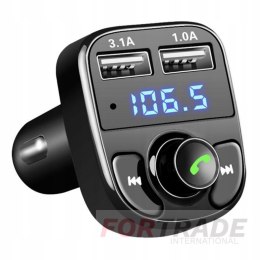 TRANSMITER SAMOCHODOWY FM MP3 USB BLUETOOTH ŁADOWARKA ZESTAW GŁOŚNOMÓWIĄCY