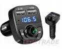 TRANSMITER SAMOCHODOWY FM MP3 USB BLUETOOTH ŁADOWARKA ZESTAW GŁOŚNOMÓWIĄCY