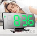 Led alarm clock mirror