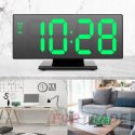 ELECTRONIC CLOCK, DIGITAL ALARM CLOCK WITH DISPLAY, THERMOMETER AND ALARM CLOCK