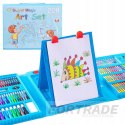 PAINTING SET FOR CHILDREN, PENS, CRAYONS, PAINTS, LARGE 208 PIECES. IN A SUITCASE