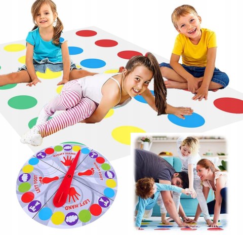 GESCHICKLICHKEITSSPIEL FÜR DIE FAMILIE MAT PARTY TWISTER