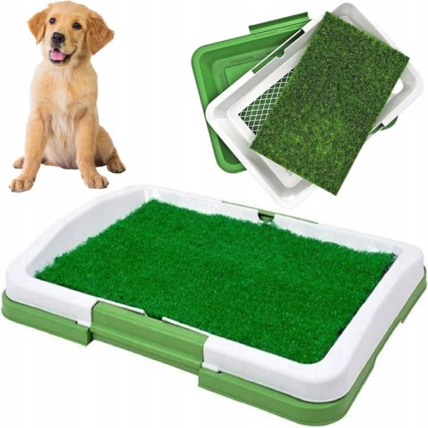 LITTERBOARD LEARNING MAT WITH ARTIFICIAL GRASS FOR CAT DOG DOGS PUPPIES 47X34X6