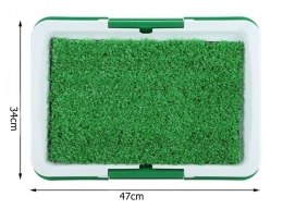 Litterside learning mat with artificial grass for cat dogs puppies 47x34x6