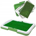 Litterside learning mat with artificial grass for cat dogs puppies 47x34x6