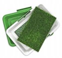 Litterside learning mat with artificial grass for cat dogs puppies 47x34x6