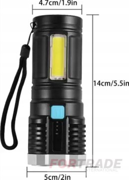 LED-TASCHENLAMPE, LEISTUNGSSTARKE MILITÄRISCHE TAKTISCHE LAMPE, BATTERIESUCHE, 4 MODI