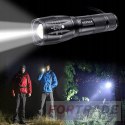 POLIZEI TAKTISCHE MILITÄR-TASCHENLAMPE ALUMINIUM LEISTUNGSSTARKE LED CREE XML-T6 - ZOOM