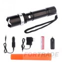 POLICE MULTIFUNCTIONAL FLASHLIGHT ALUMINUM COVER SWAT CREE ZOOM XM-L T6