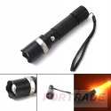 Swat flashlight with baton