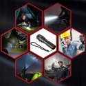 MILITÄRISCHE FELDTAKTISCHE TASCHENLAMPE 3-TEILIGES LED-SET + GEHÄUSE, ZOOM-MODUS