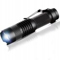 MILITARY FIELD TACTICAL FLASHLIGHT 3 PCS LED SET + CASE, ZOOM MODE