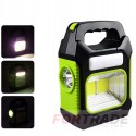 SOLAR-CHARGED TOURING FLASHLIGHT WITH BATTERY, FAST USB CHARGER