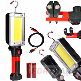 WORKSHOP LAMP POWERFUL LED COB LAMP USB HOOK RECHARGEABLE MAGNET LAMP