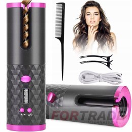 HAIR CURLING IRON AUTOMATIC INVERTER LCD WIRED CERAMIC LCD