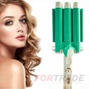 HAIR CURLING IRON INVERTER CERAMIC CRIMPER WITH TEMPERATURE ADJUSTMENT