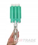 HAIR CURLING IRON INVERTER CERAMIC CRIMPER WITH TEMPERATURE ADJUSTMENT