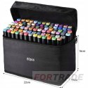 DOUBLE-SIDED MARKERS ALCOHOL PENS HIGHLIGHTER ALCOHOL PROMARKERS CASE