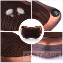 MASSAGE PILLOW SHIATSU MASSAGE BACK NECK BODY MASSAGER 2 HEADS + 4 BALLS