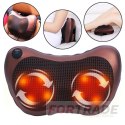 MASSAGE PILLOW SHIATSU MASSAGE BACK NECK BODY MASSAGER 2 HEADS + 4 BALLS