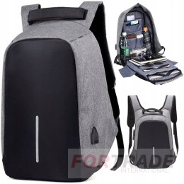 ANTI-THEFT YOUTH URBAN BACKPACK FOR SCHOOL WATERPROOF USB PORT