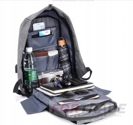 ANTI-THEFT YOUTH URBAN BACKPACK FOR SCHOOL WATERPROOF USB PORT