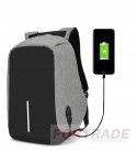 ANTI-THEFT YOUTH URBAN BACKPACK FOR SCHOOL WATERPROOF USB PORT