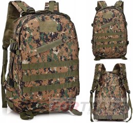 TACTICAL BACKPACK MILITARY TOURIST MILITARY SURVIVAL CAMO 48X38X18CM