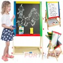 STEHENDE MAGNETISCHE DOPPELSEITIGE KREIDETAFEL FÜR KINDER 2IN1+ KOSTENLOS