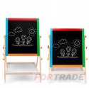 STANDING MAGNETIC DOUBLE-SIDED CHALK BOARD FOR CHILDREN 2IN1+ FREE