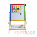 STANDING MAGNETIC DOUBLE-SIDED CHALK BOARD FOR CHILDREN 2IN1+ FREE