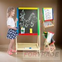 STANDING MAGNETIC DOUBLE-SIDED CHALK BOARD FOR CHILDREN 2IN1+ FREE