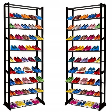 SHOE CABINET METAL SHELF SHOE RACK HIGH 30 PAIRS