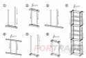 SHOE CABINET METAL SHELF SHOE RACK HIGH 30 PAIRS