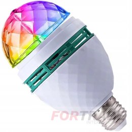 ROTATING BULB DISCO BALL LED RGB POWER E27 PARTY LASER PROJECTOR